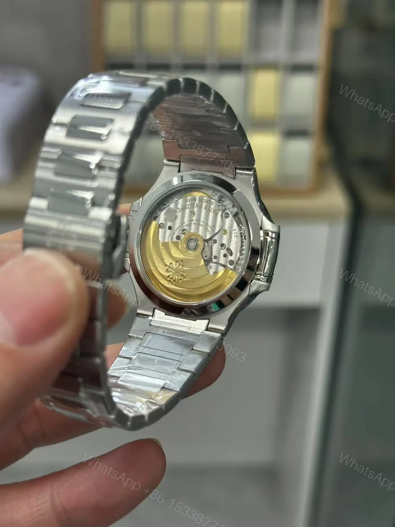 View 3 of Swiss made Replica Patek Philippe Nautilus 7018