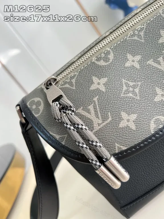 View 2 of Monogram Satchel: Modern Edge Crossbody Bag with Luxe Detail