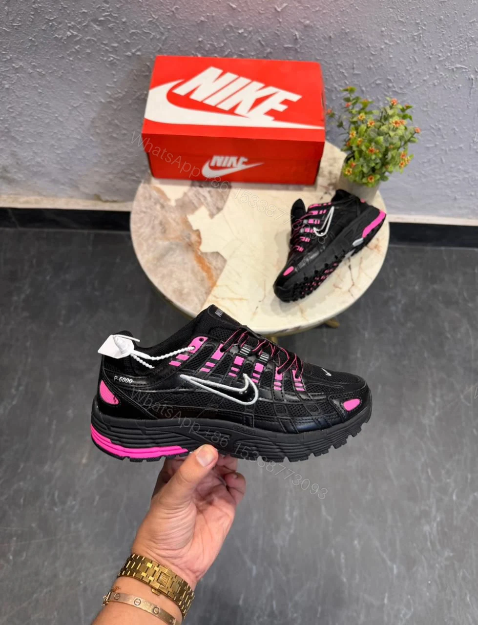 View 7 of Nike P-6000 Trainer First Copy Shoes — Black | COD India