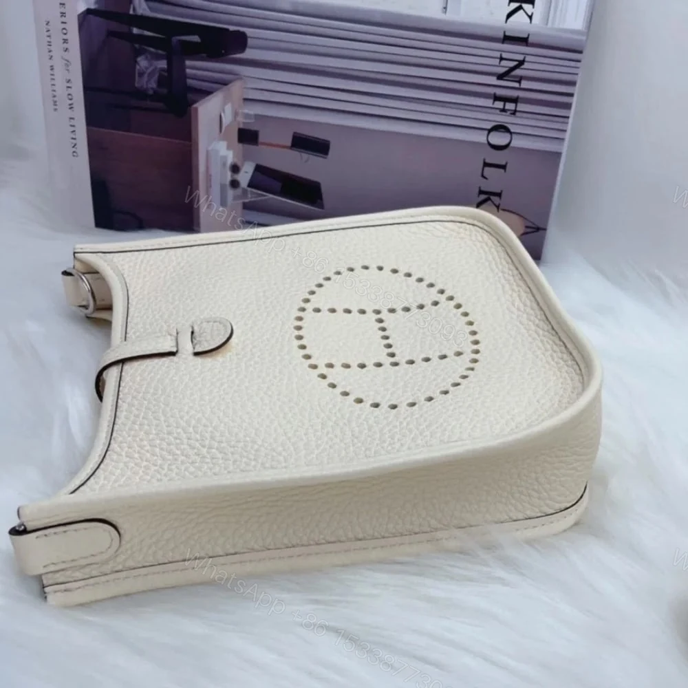 View 2 of Hermes Evelyne Amazone Bag White 17cm