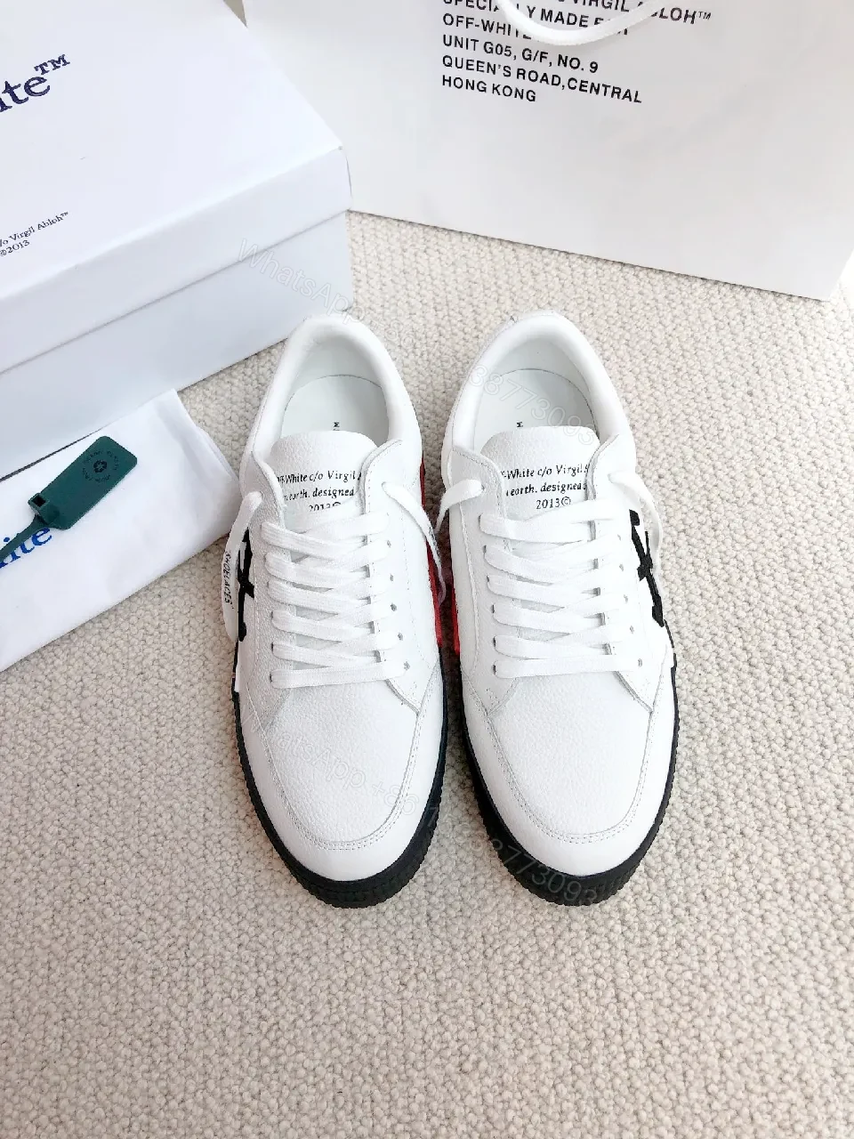 View 7 of White Leather High-Top Sneakers: Designer-Inspired Comfort