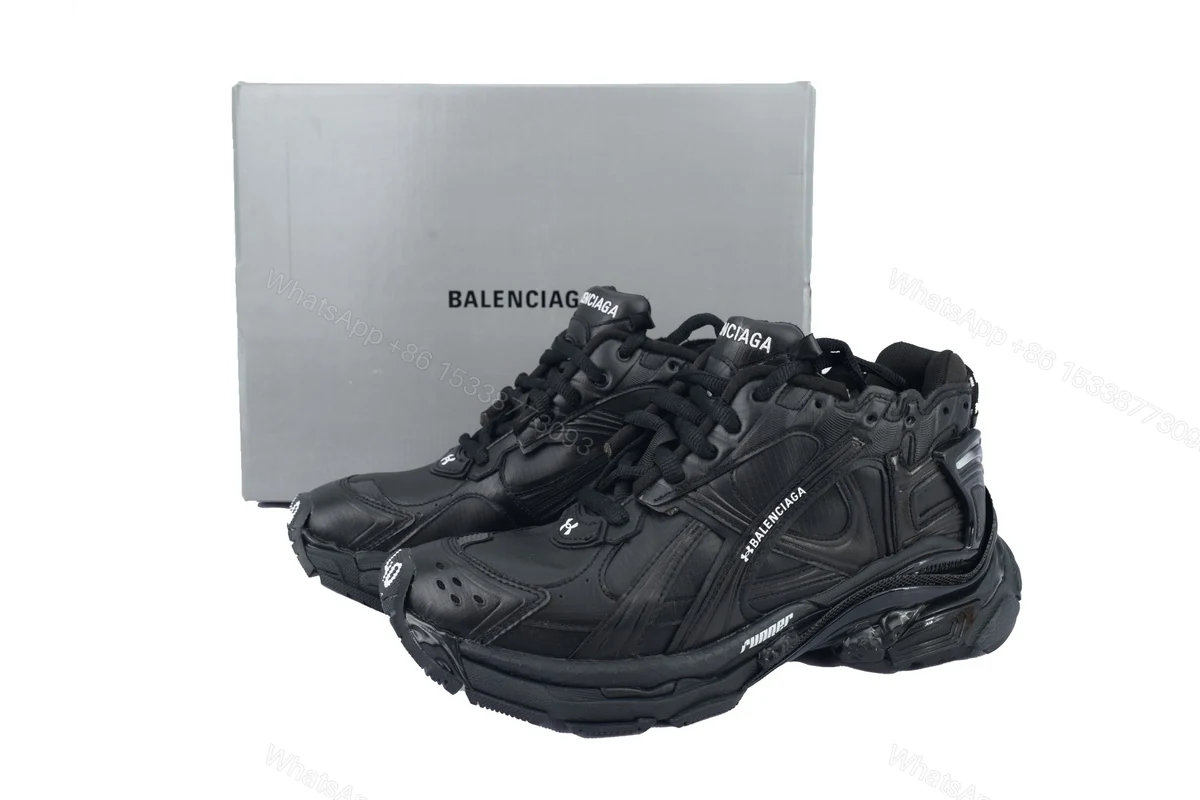 Under Armour x Balenciaga Runner Sneaker 'Black' 813793 WRUCU 1000 — view 2