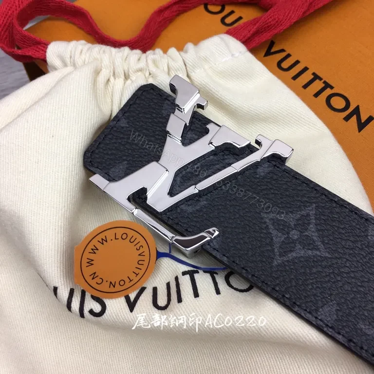 View 7 of Monogram Belt with Silver Logo Buckle â€“ Everyday Luxury