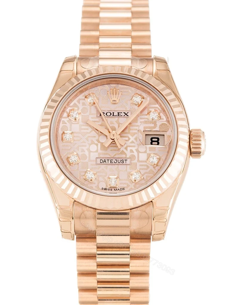 Replica Rolex Lady-Datejust Rose Dial 179175 26 mm — view 1