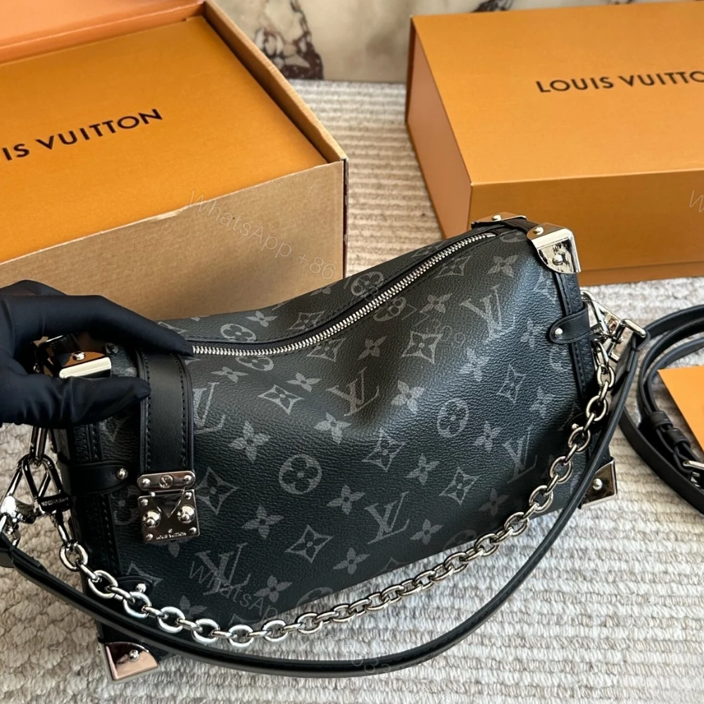 View 2 of Louis Vuitton Side Trunk MM East West Monogram Eclipse 28Cm M26226