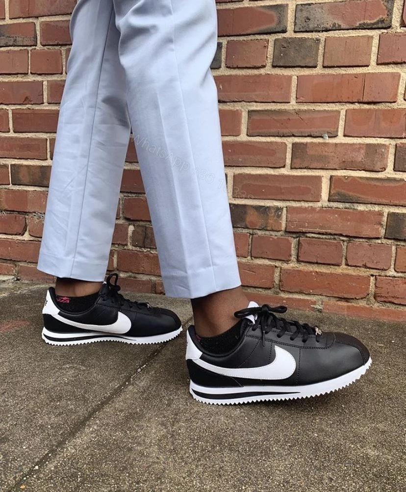 View 3 of FIRST COPY NIKE CORTEZ BASIC BLACK FOR MEN