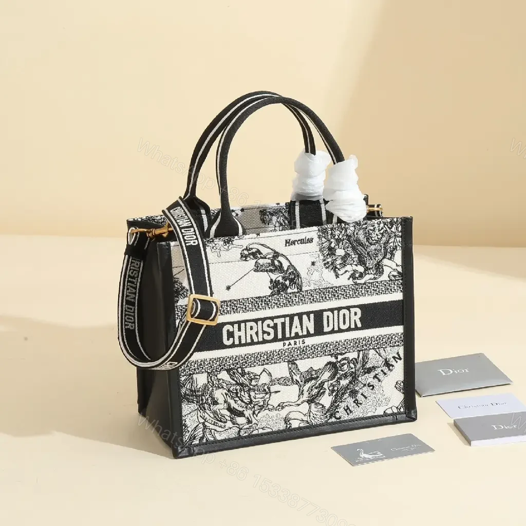 View 2 of Bold Black-White Tote: Structured, Crossbody-Ready Design
