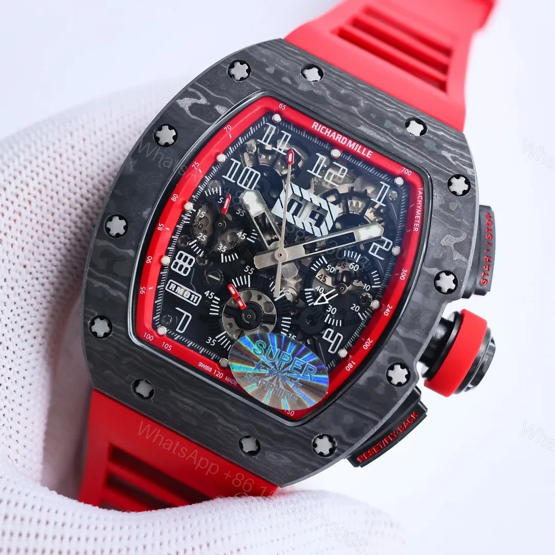 View 3 of BBR Factory Richard Mille RM011 Red Flyback Watch