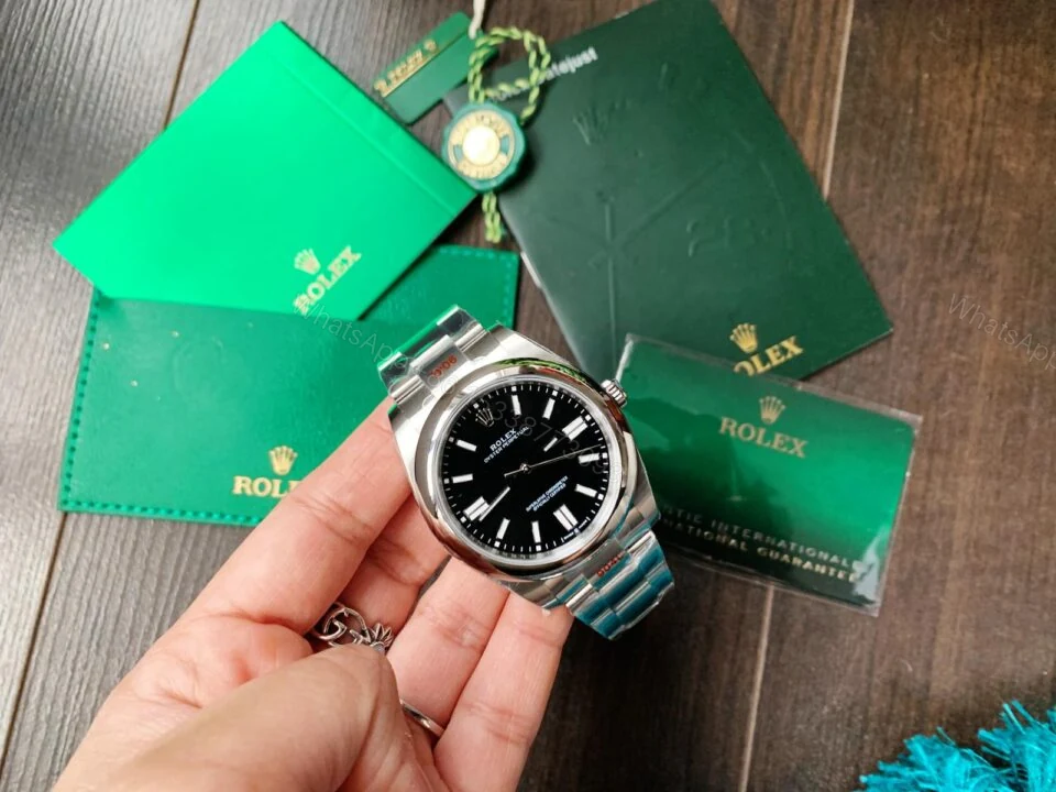 View 5 of EW FACTORY 1:1 Rolex OYSTER PERPETUAL BRIGHT BLACK DIAL41MM Asian A3230