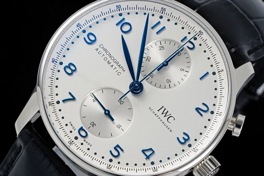View 5 of IWC Portuguese Chrono-Automatic Stainless Steel / Silver IW3714-46
