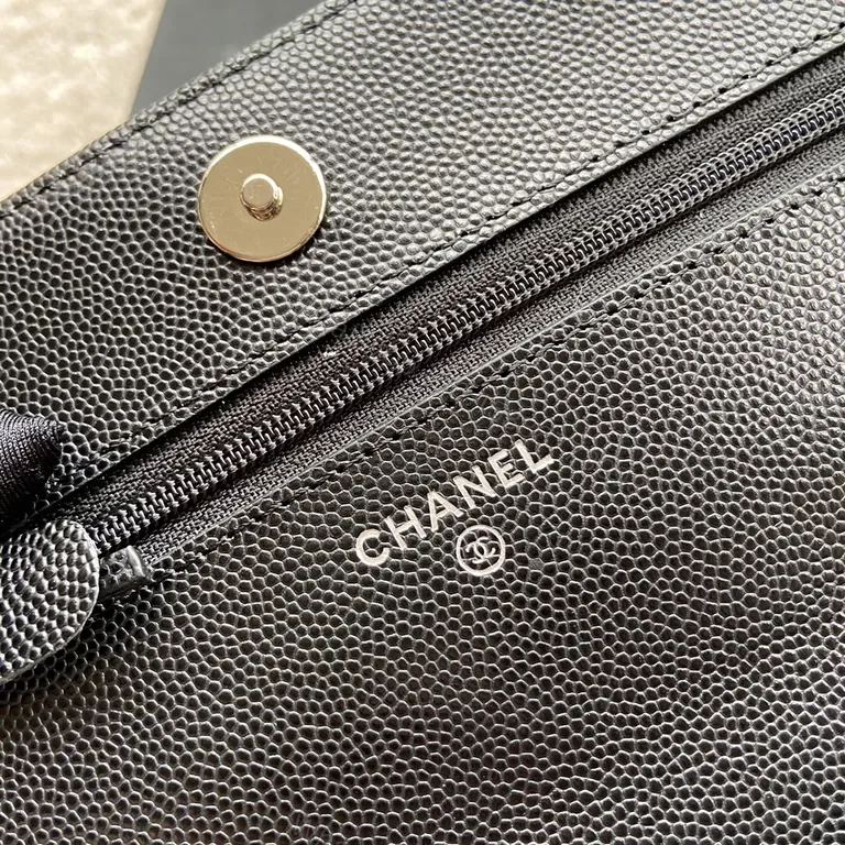 View 4 of Chic Calfskin Quilted Bag with Logo Hardware, Compact Luxury
