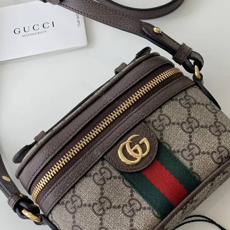 View 7 of Green-Gold GG Mini Crossbody: Compact Luxury Bag