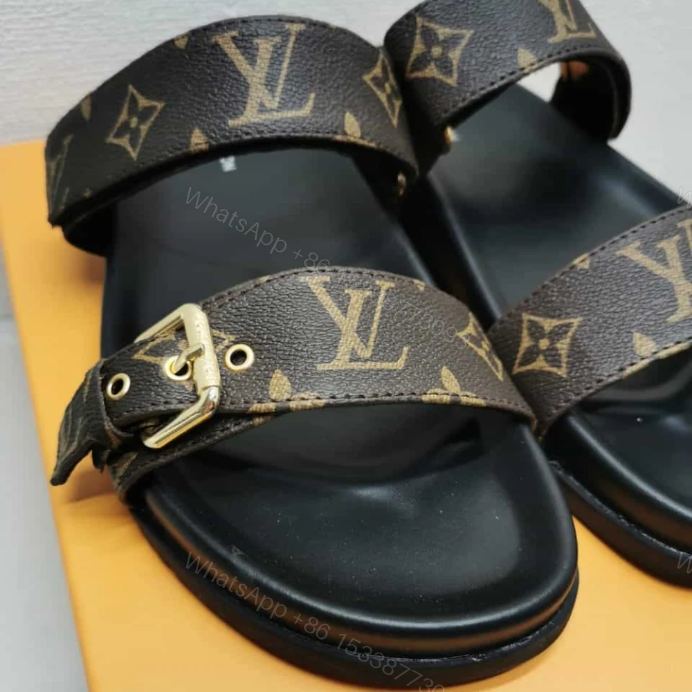 View 5 of Louis Vuitton Bomdia Flat Mule Brown 1A3R5M