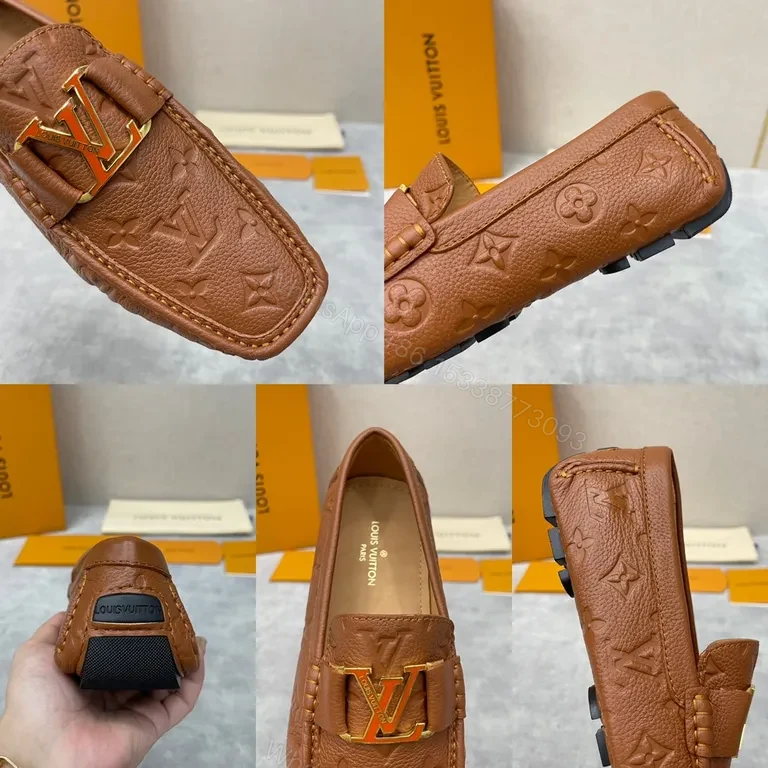 View 4 of Brown Monogram Leather Loafer â€“ All-Day Comfort