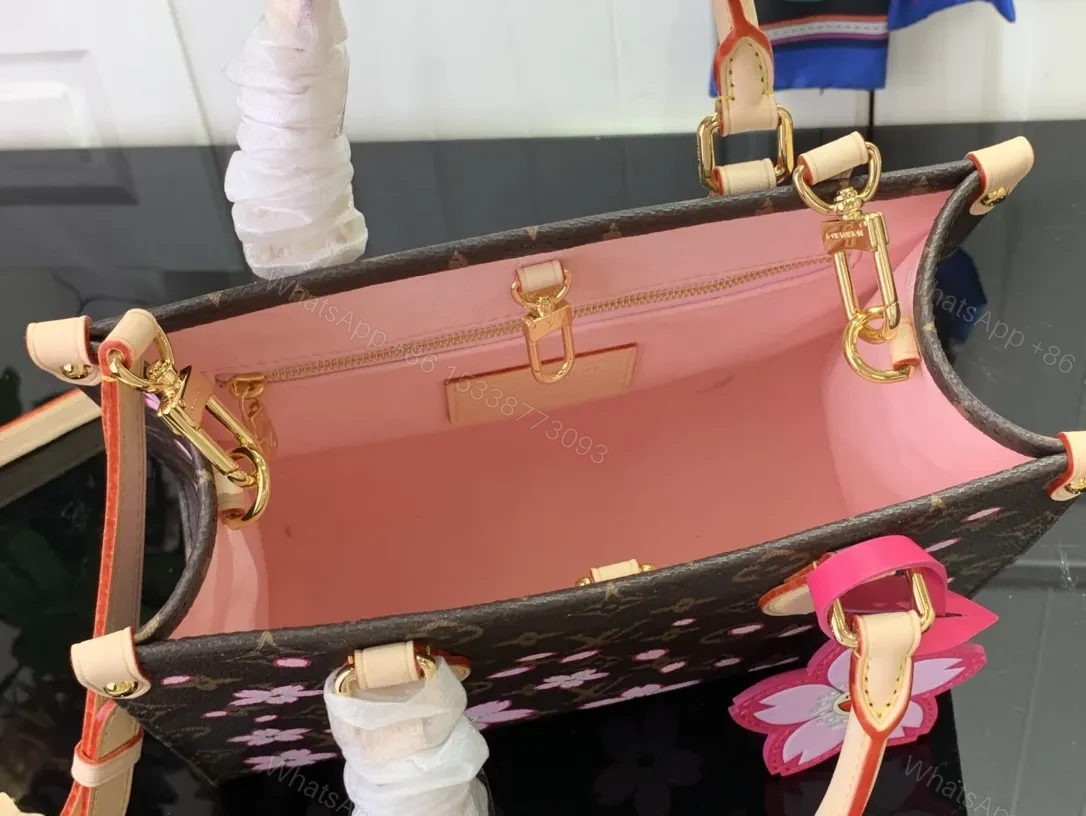 View 9 of Bold Blossom Messenger: Floral Luxury Handbag, Monogrammed Canvas