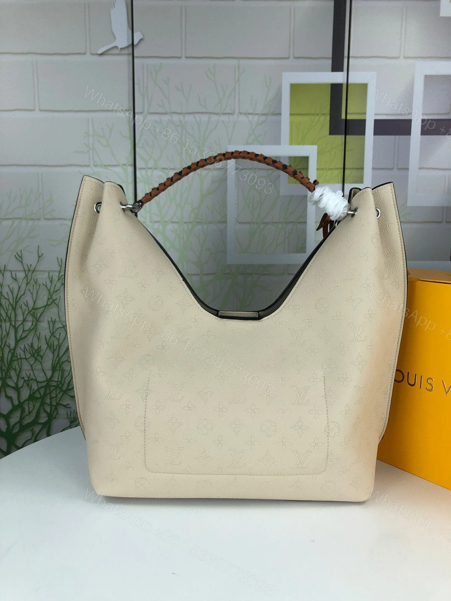 View 21 of Louis Vuitton Carmel Hobo Bag ‘Mouse Grey’