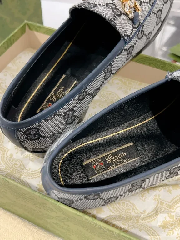 View 7 of G-Style GG Leather Trim Loafers: Modern Everyday Luxury
