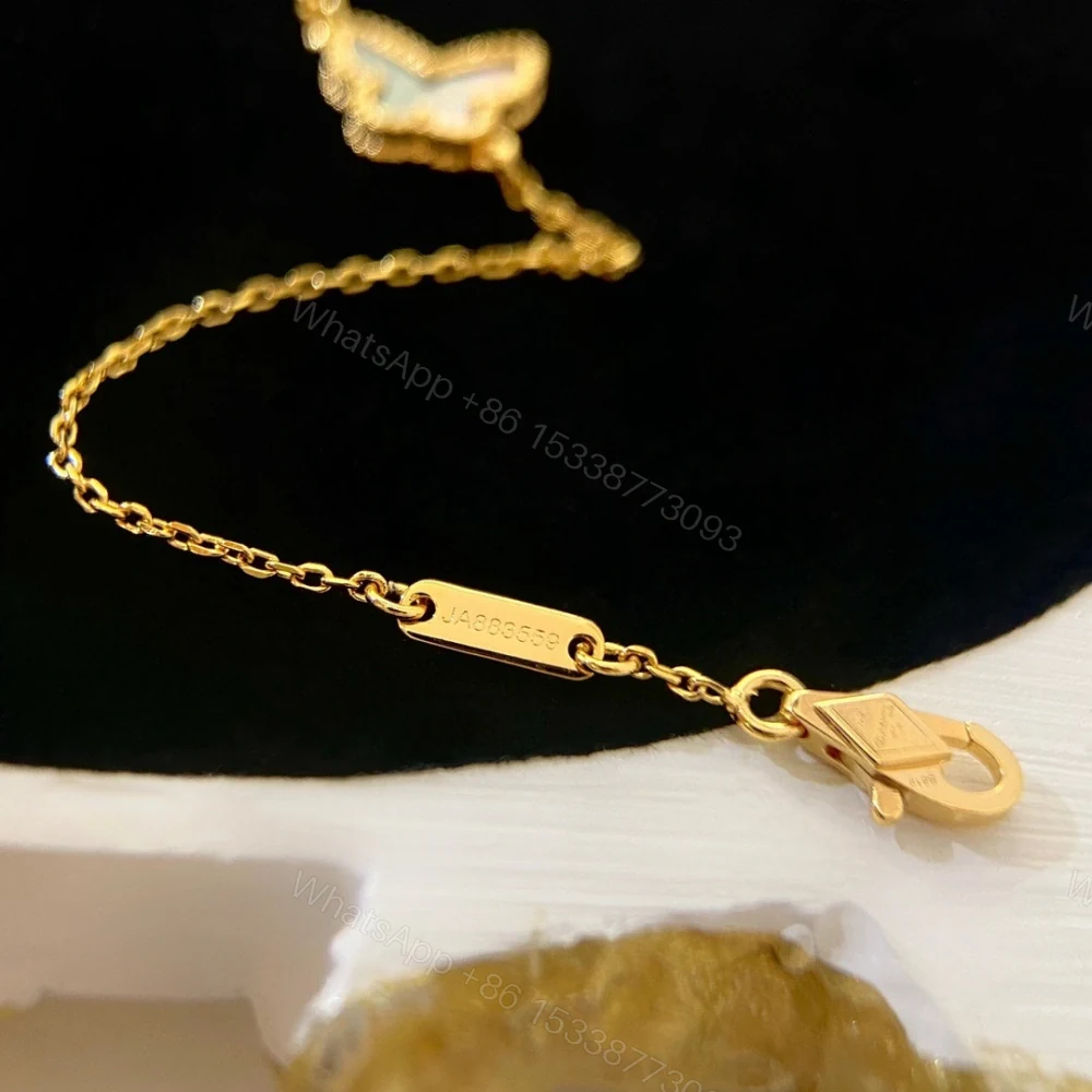 View 5 of 高仿首飾VanCleef&Arpels*RP9VB00蝴蝶貝母玫瑰金手鏈