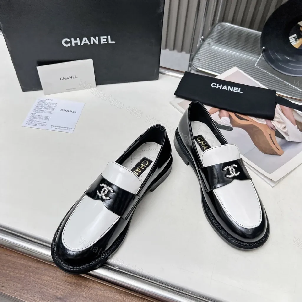 View 8 of Monochrome Patent Loafers: Sleek, Cushioned Comfort Shoes