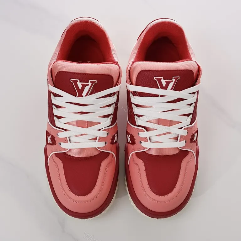 View 4 of Bold Gradient Comfort Sneakers: LV-Inspired Luxe Casuals