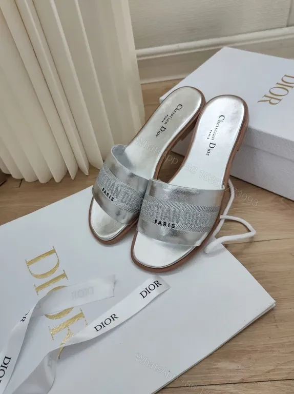View 5 of Shimmer Leather Slides: Metallic, Luxe, Everyday Comfort