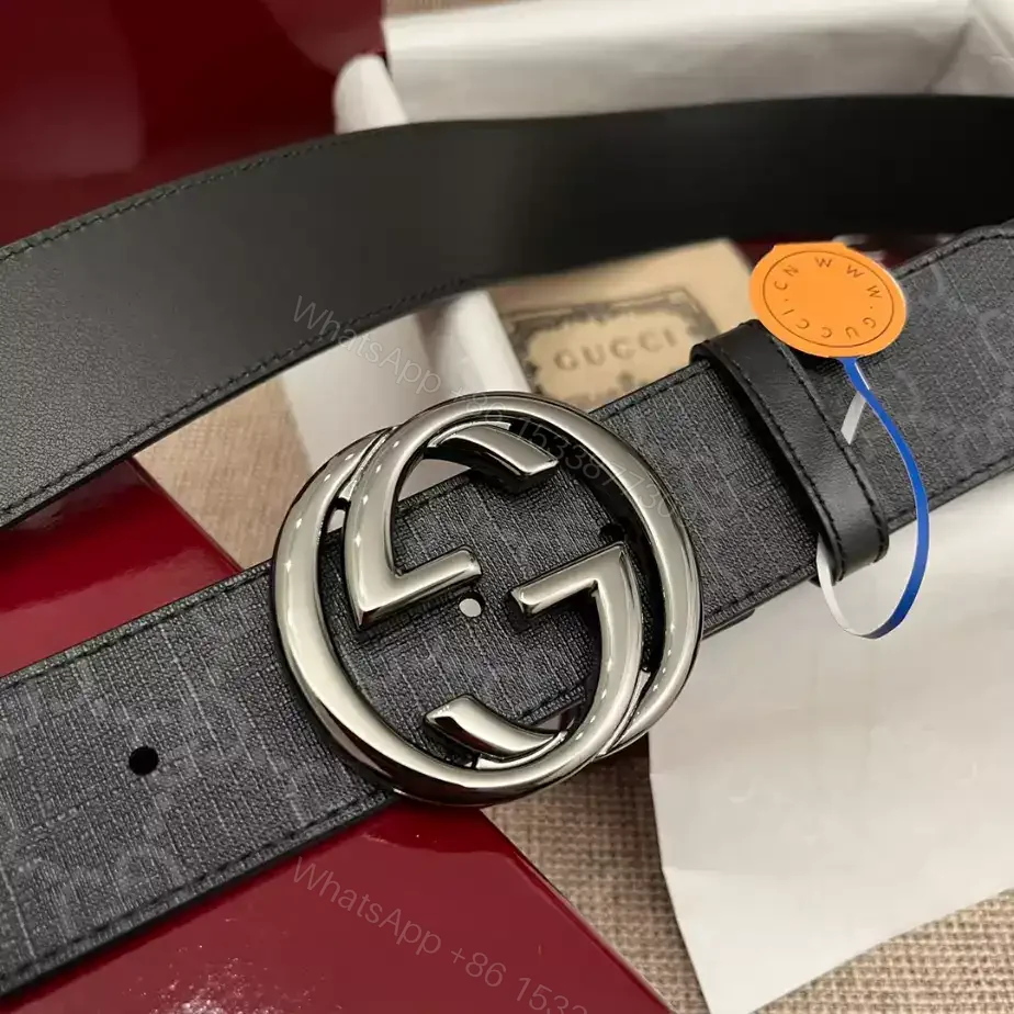 View 7 of GUCCI BELT WITH INTERLOCKING G BUCKLE 4CM – B104