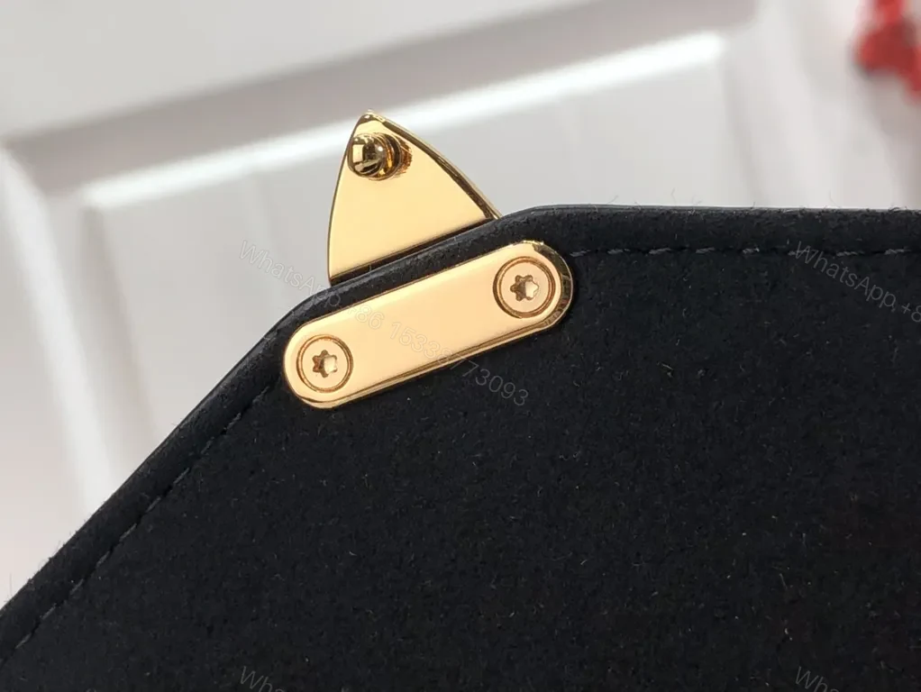 View 3 of Gold-Coated LV Monogram Crossbody Bag - Compact Luxury