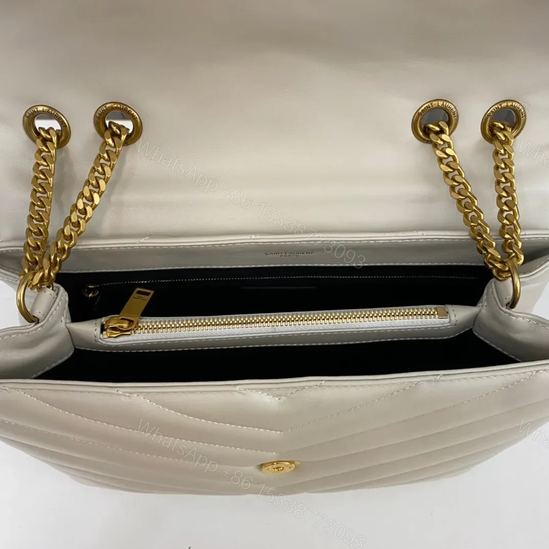 View 7 of SAINT LAURENT SM LOULOU MONOGRAM QUILTED LEATHER BAG