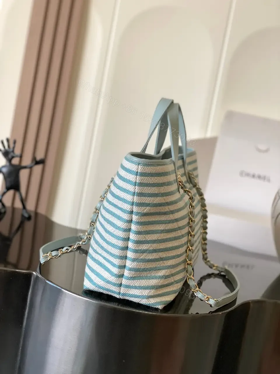 View 6 of Coastal Striped Tote: Premium Everyday Chic Carry-All