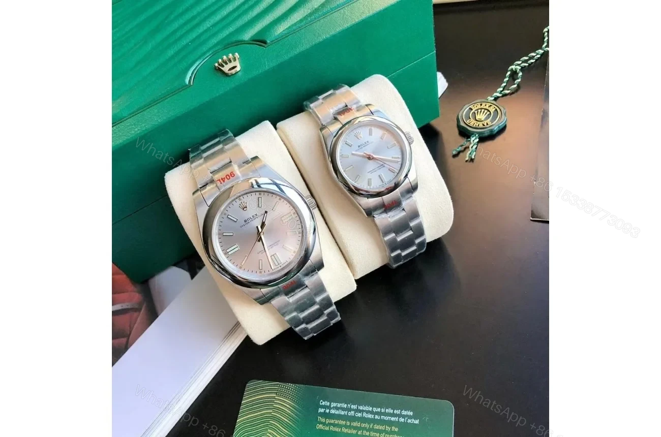 Replica Rolex Oyster Perpetual SS/SS Sliver/Stk 31/41 mm — view 1