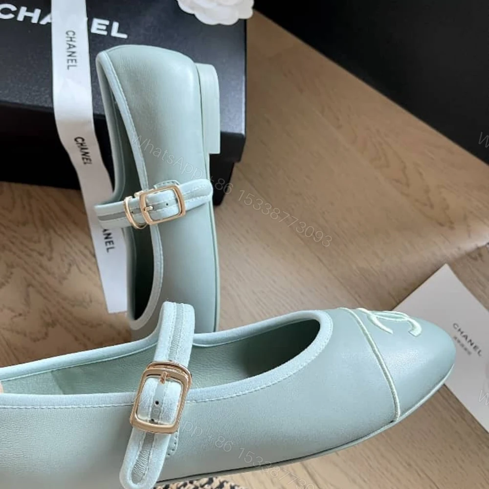 View 5 of Chanel Mary Jane Ballet Flat Light Blue