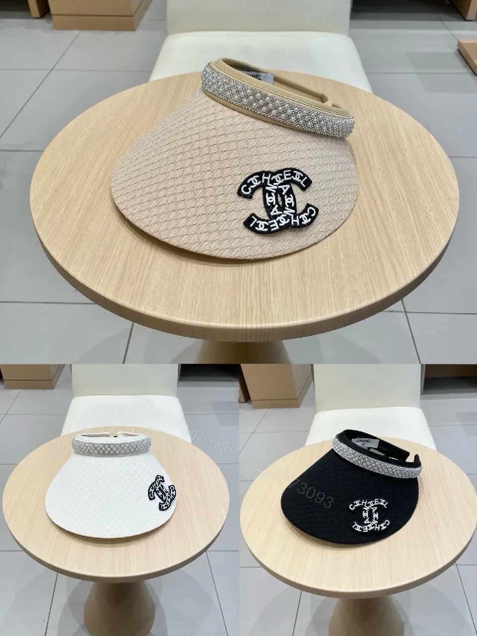 View 8 of Knitted Visor: Diamond-Collar Chanel-Inspired Luxe Crown