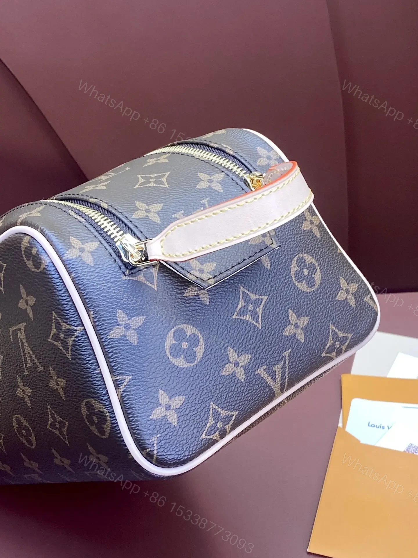 View 3 of Louis Vuitton Dopp Kit Toilet Pouch in Monogram Canvas