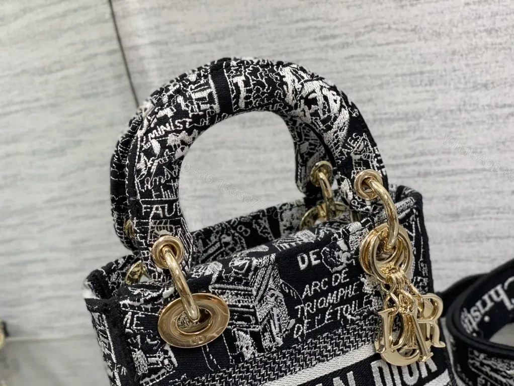 View 8 of Bold Monochrome Dior Bag: Structured Luxe Mini Crossbody