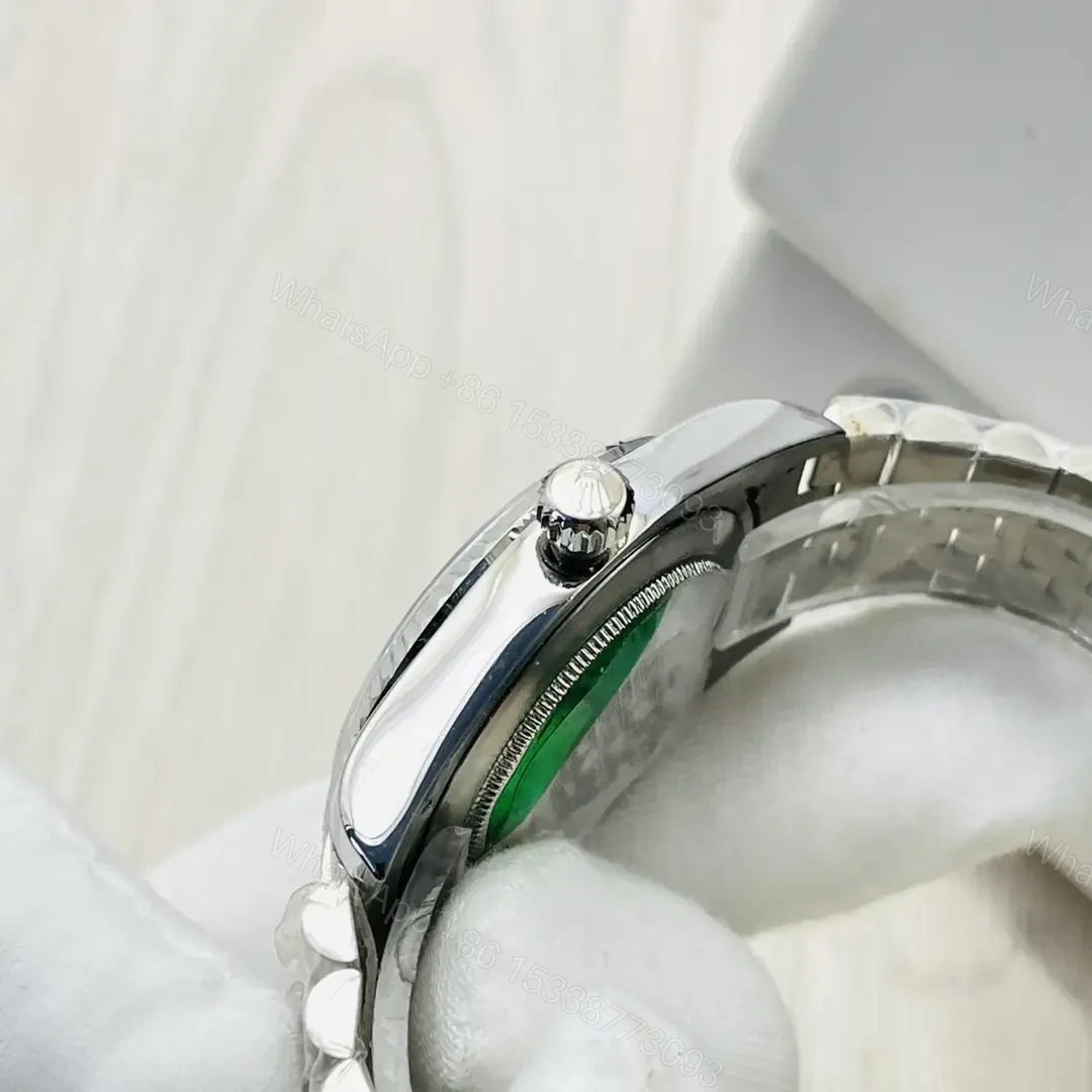 View 5 of Fake Rolex Datejust Black Stick Best Jubilee Bracelet 41MM 126234-0015