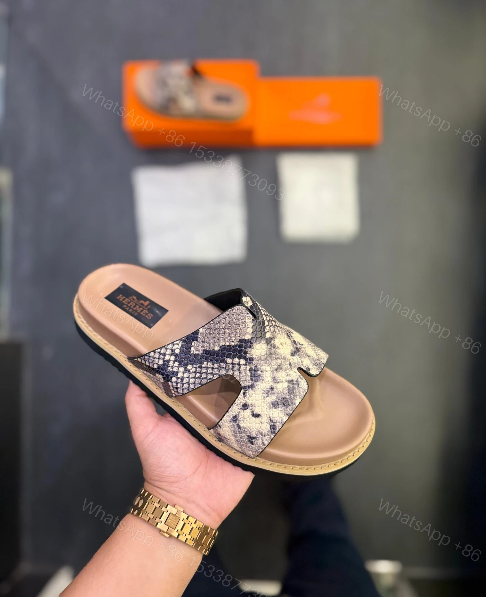 View 7 of FIRST COPY HERMES-PARIS AESTHETIC MULES FOR MEN