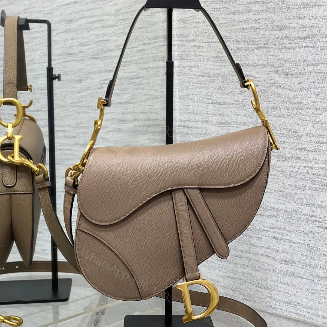 Dior Saddle Bag in Brown Gold Hardware — view 1