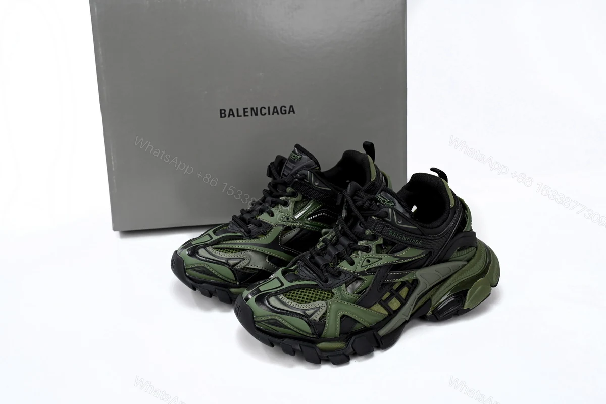 View 12 of Balenciaga Track 2 Sneaker Military Black 568614 W3AE1 2311