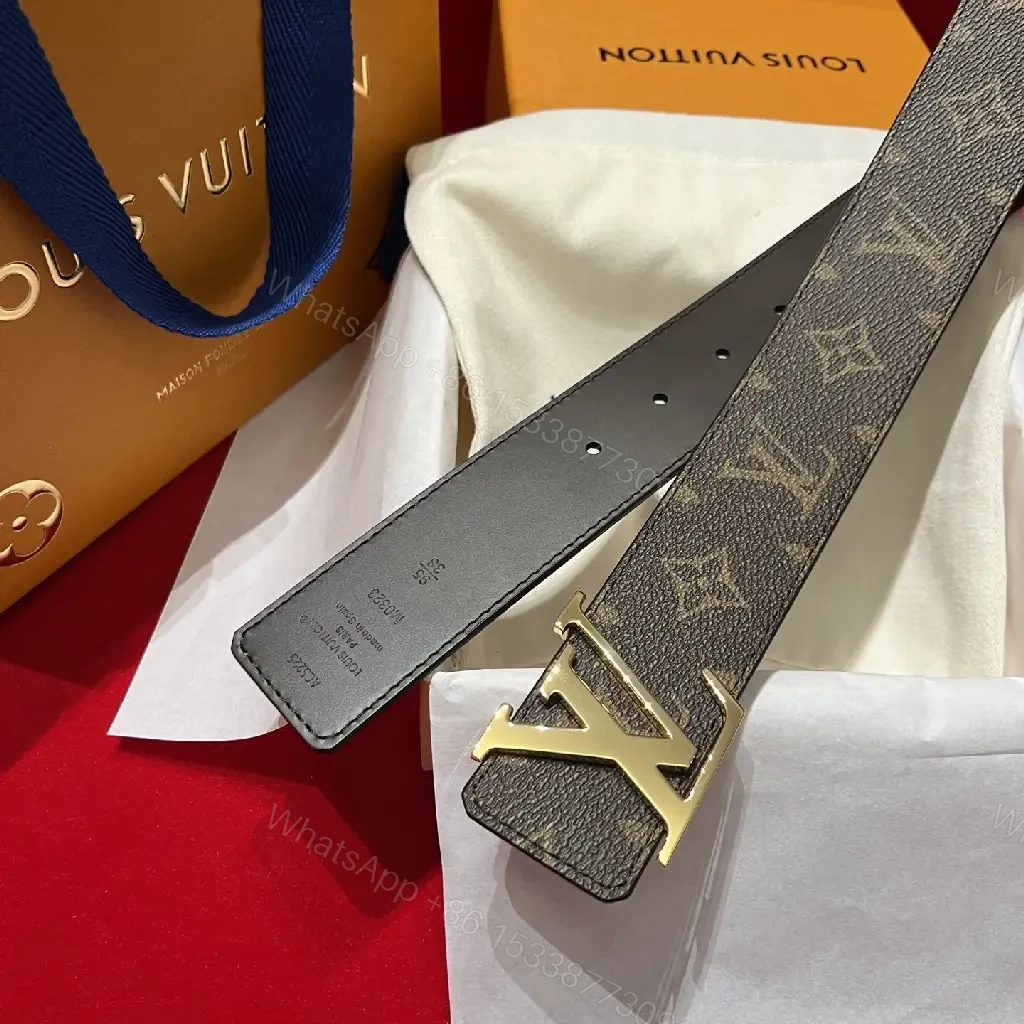 View 4 of Brown Canvas Belt with Gold Hardware – Modern Lux Design