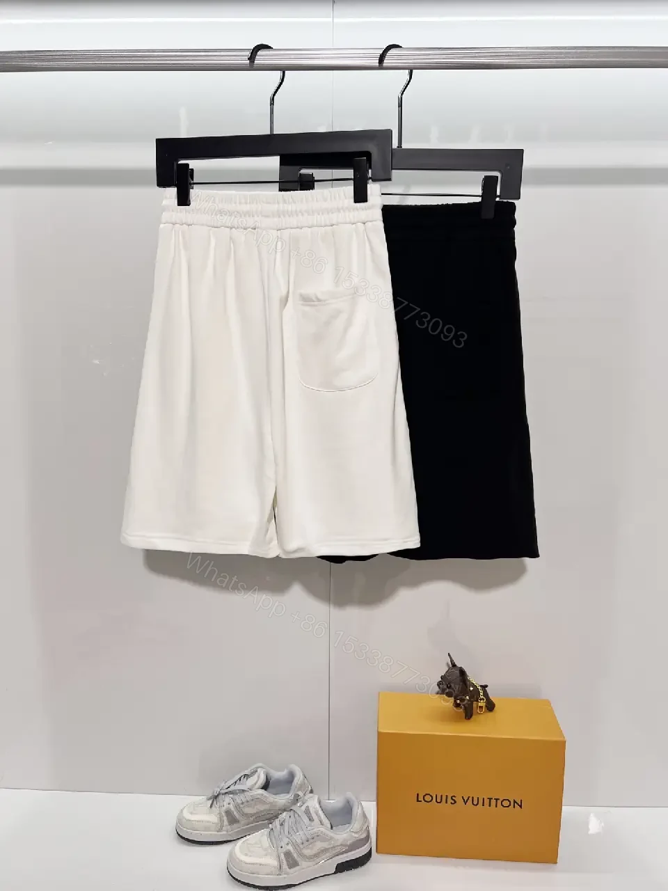 View 13 of Minimalist Luxe Sweatshorts: Premium Relaxed Fit, LV Accent Shorts