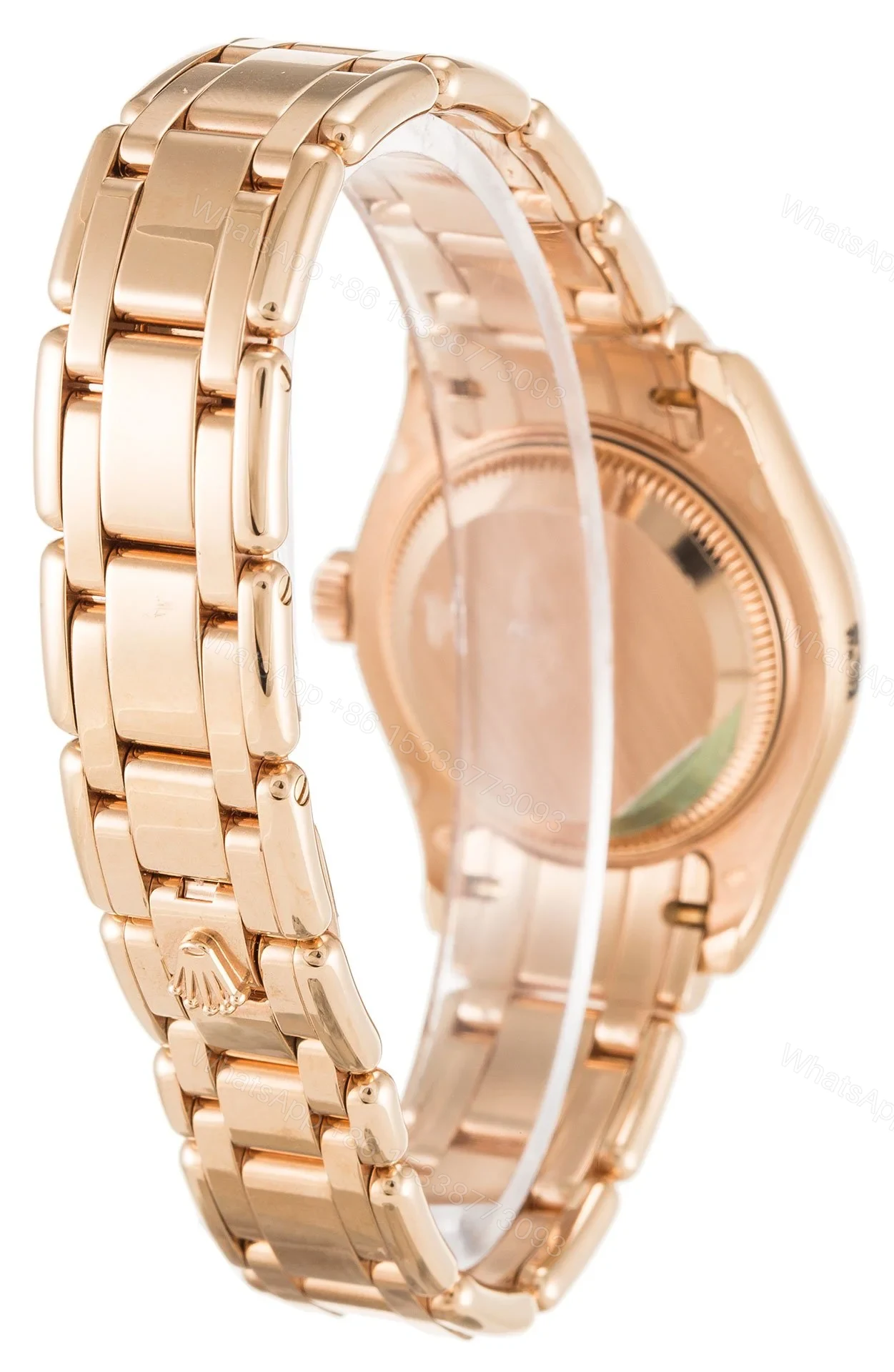 View 3 of Replica Rolex Pearlmaster Rose Dial 80315