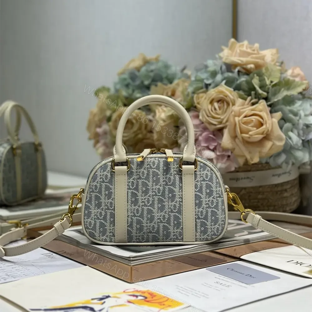 高仿Dior*D-Vibe系列S238M925白色印花手提單肩包白色Mini免檢版 — view 1