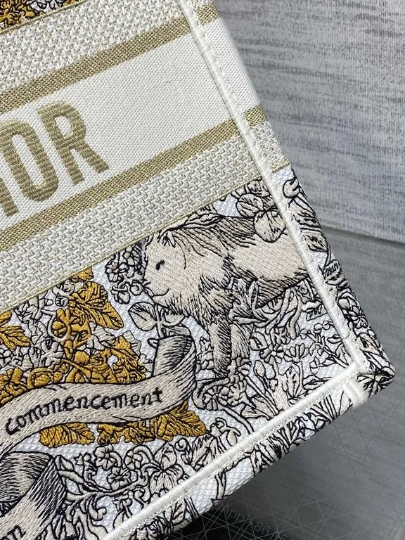 View 8 of Chic Patterned Tote: Dior-Inspired Luxury Carryall