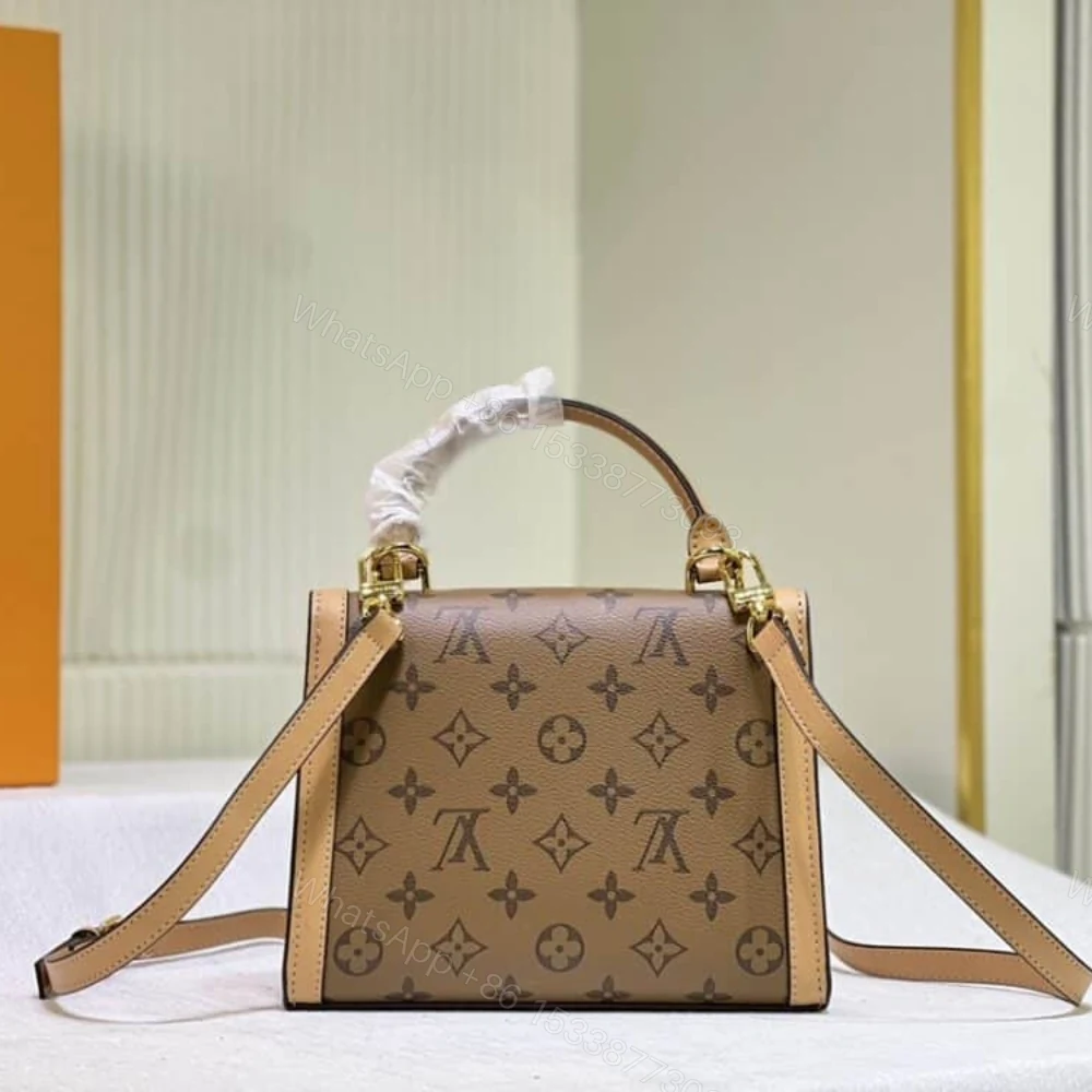 View 4 of Louis Vuitton Dauphine Capitale Bag Brown 21Cm M46751