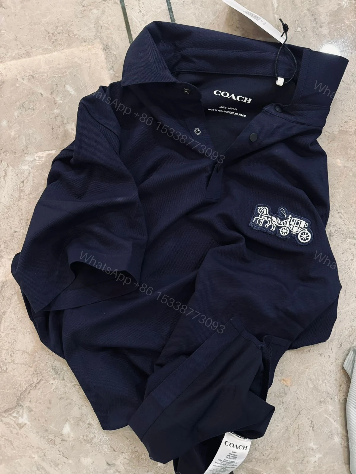 View 2 of First Copy Coach Imported Quality Polo T-Shirt for Men
