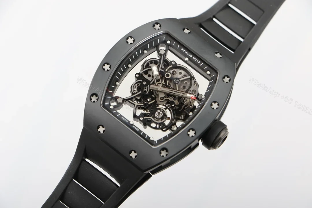 View 3 of Richard Mille RM055 White Ceramic RMUL2 White Shock Absorber Integrated Movement Edition RM055-WC-RMUL2-WHITE-2100