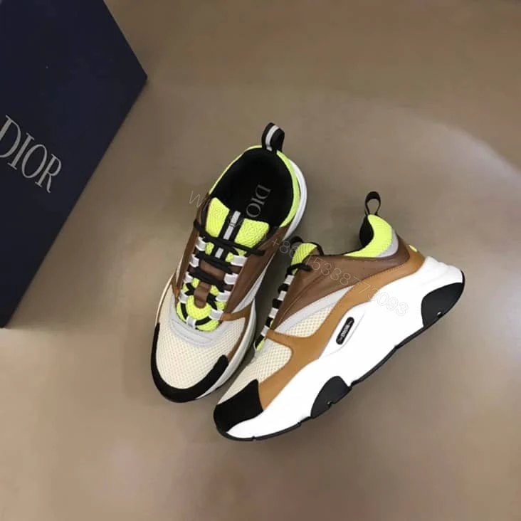 View 3 of B22 SNEAKER TECHNICAL MESH WITH AND CALFSKIN – CD104