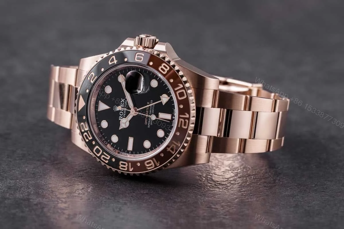 View 5 of Rolex GMT-Master II 126715CHNR-0001 Super Clone : Everose Gold Root Beer 40mm Oyster