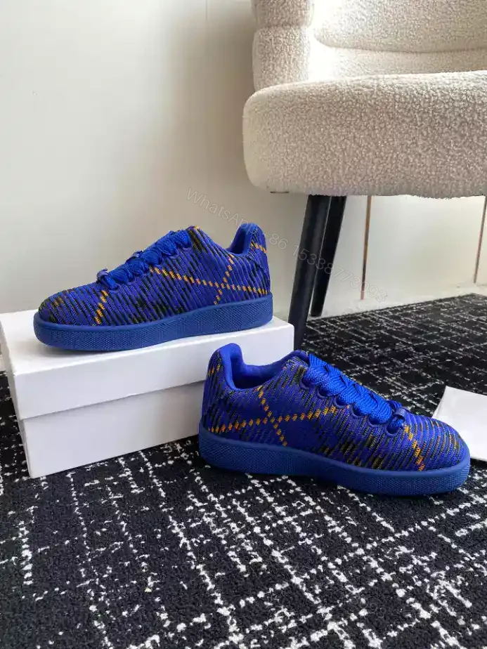 View 8 of BURBERRY CHECKED KNITTED SNEAKERS – BBR100