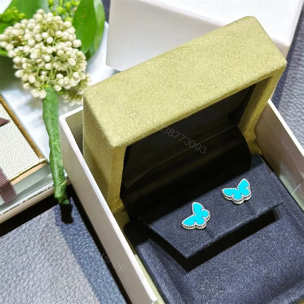 View 3 of Van Cleef & Arpels Sweet Alhambra Butterfly Earstuds 18K Yellow Gold